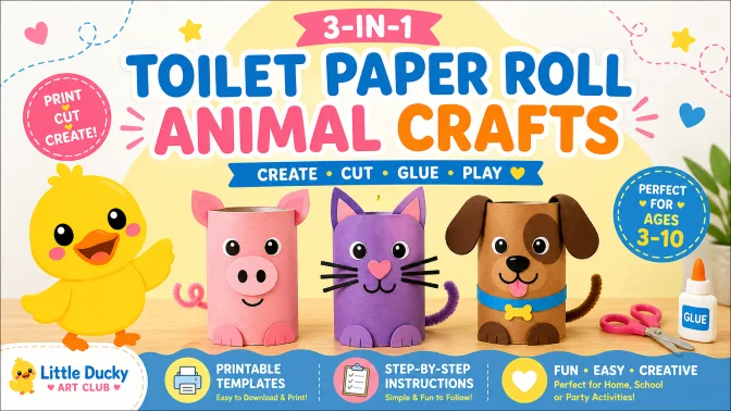3-in-1 Toilet Paper Roll Animal Crafts Bundle
